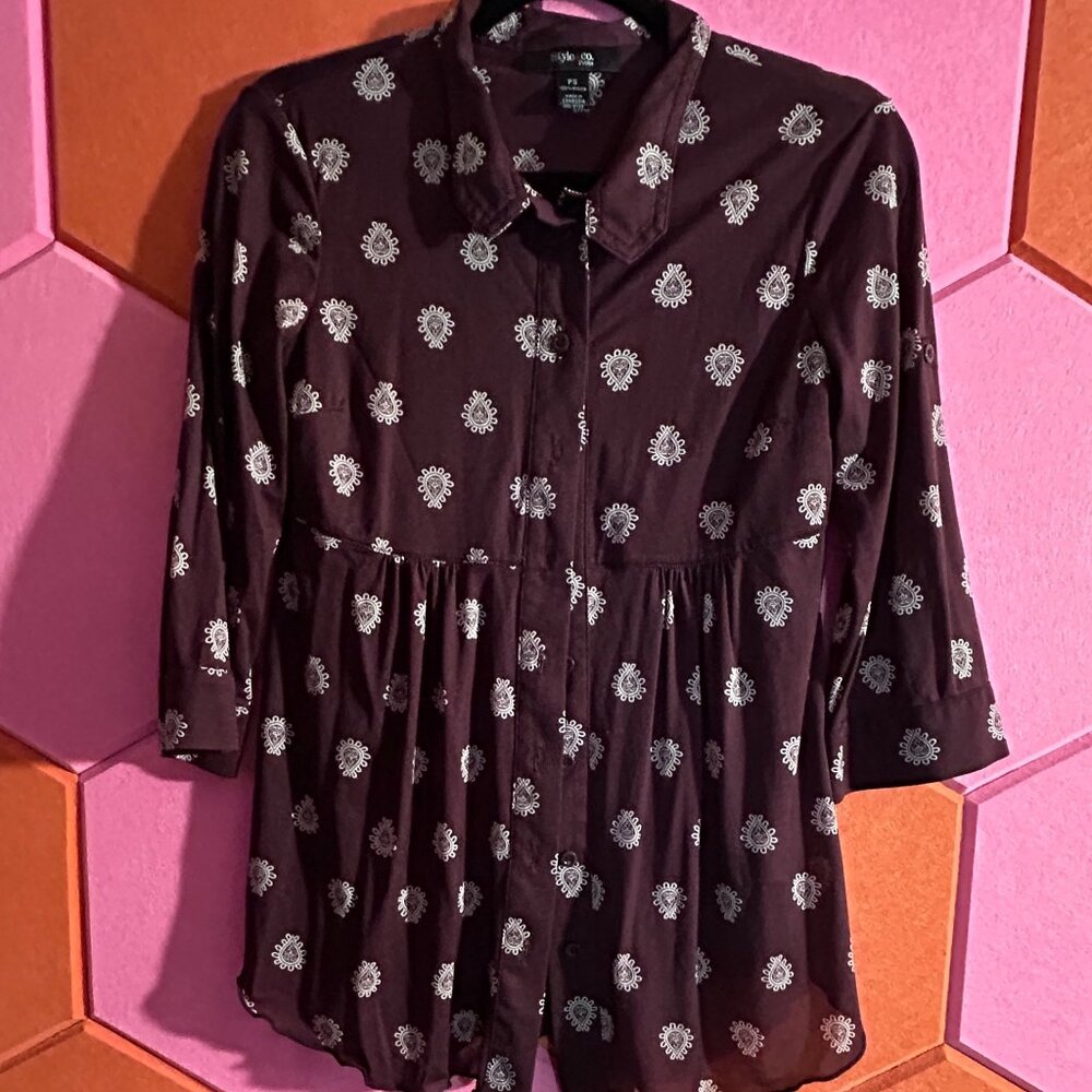 ✨ Y2K Paisley Sheer Top ✨